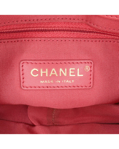 Quilted Calfskin Flap Crossbody Bag with Chain Strap and Twist Lock Closure