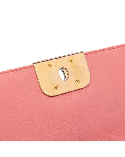 Quilted Calfskin Flap Crossbody Bag with Chain Strap and Twist Lock Closure