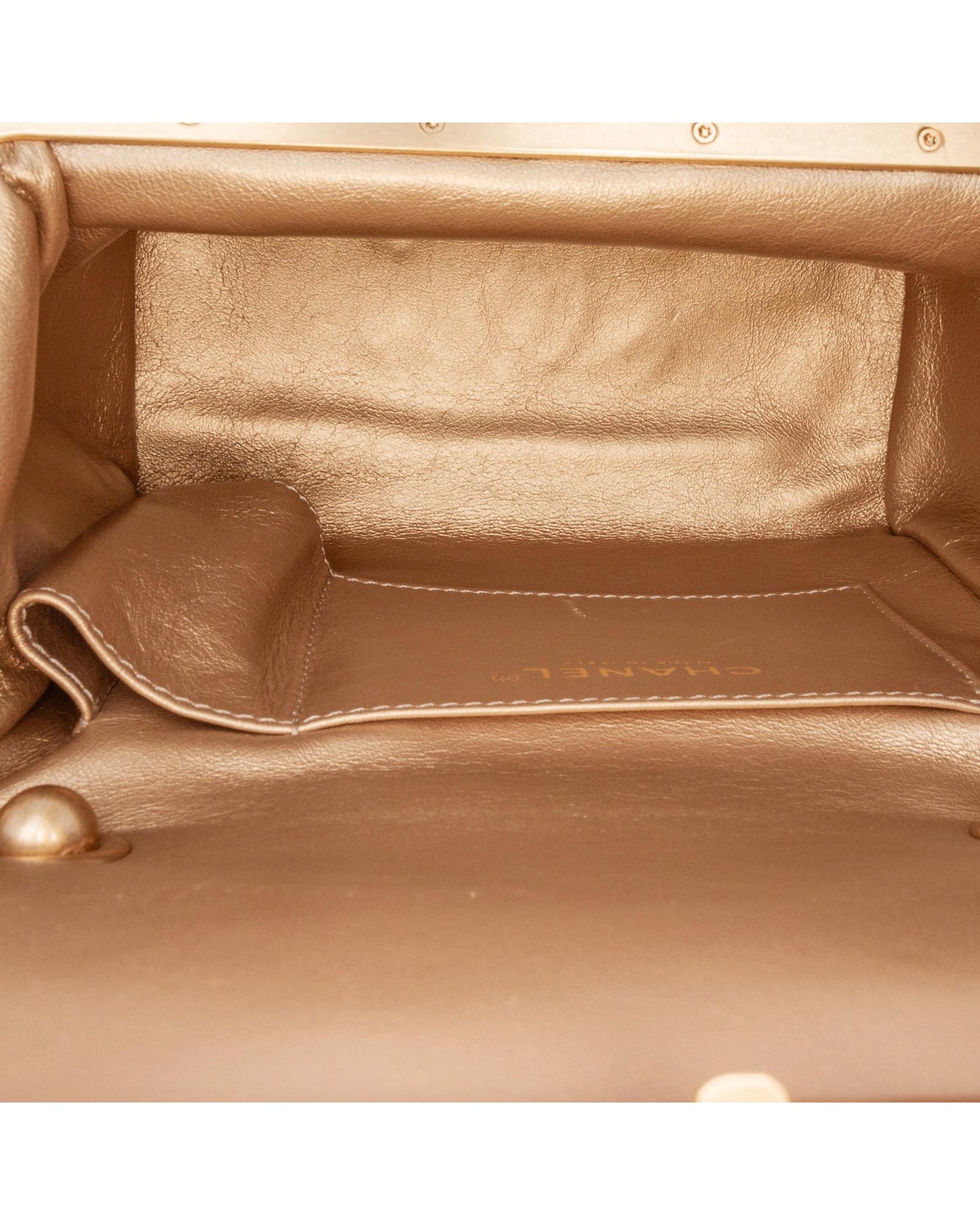 Quilted Lambskin Crossbody Vanity Bag