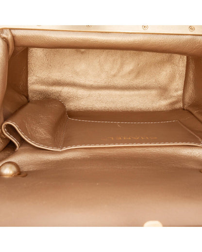 Quilted Lambskin Crossbody Vanity Bag