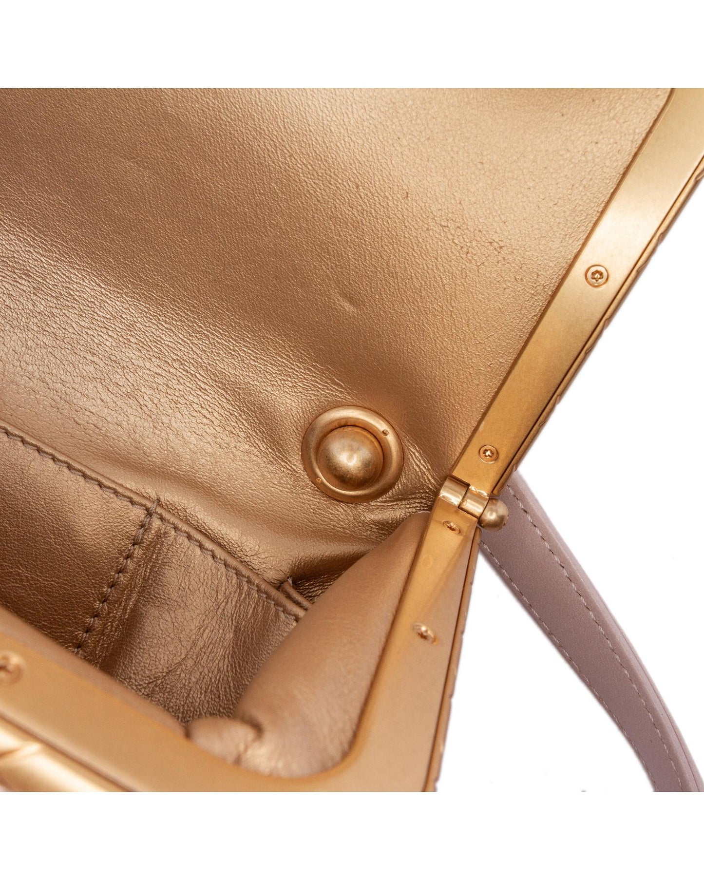 Quilted Lambskin Crossbody Vanity Bag