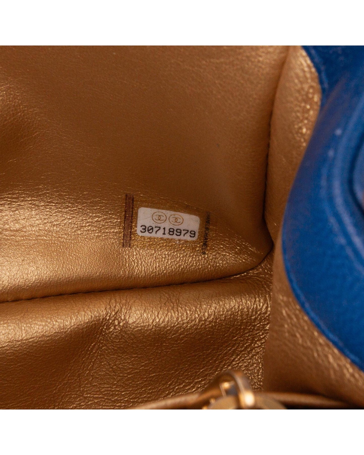 Mini Square Classic Lambskin Pearl Crush Flap Crossbody Bag