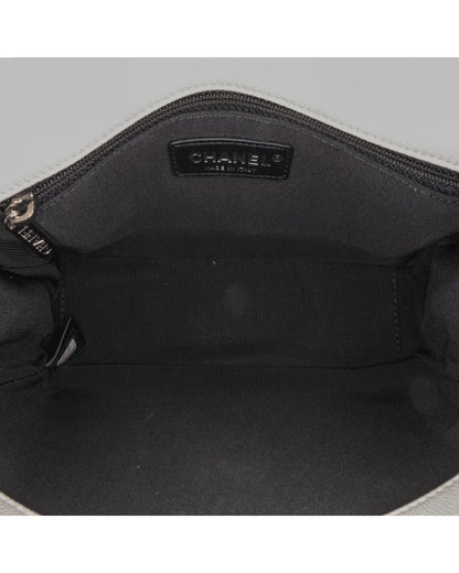 Medium Quilted Caviar Leather Crossbody Bag with Chain Strap