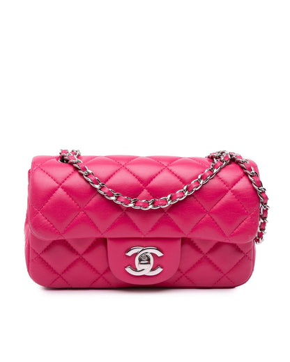 Extra Mini Rectangular Classic Lambskin Crossbody Bag