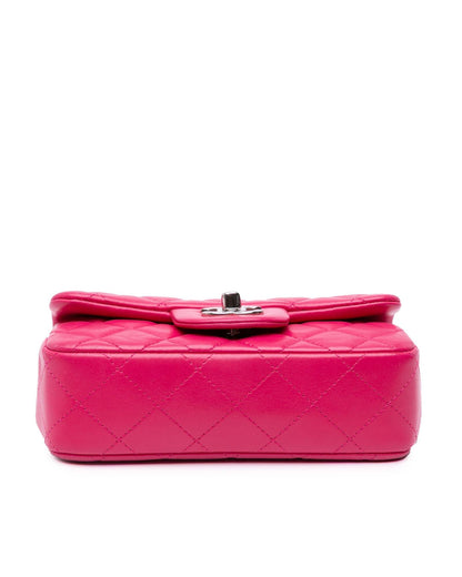 Extra Mini Rectangular Classic Lambskin Crossbody Bag