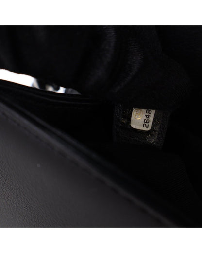 Medium Tweed and Calfskin Pearl Boy Flap Crossbody Bag