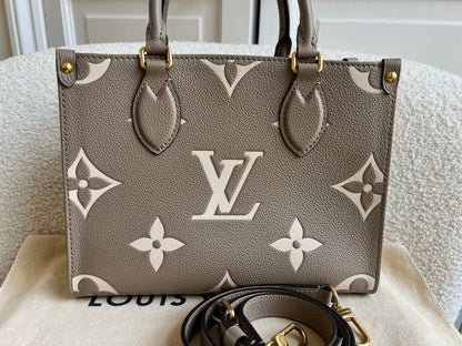 Louis Vuitton On the Go Bicolour PM Empreinte (RRP £2,520)