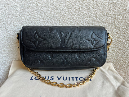 Louis Vuitton Ivy Wallet on Chain Bag Black Empreinte (RRP £1,460)