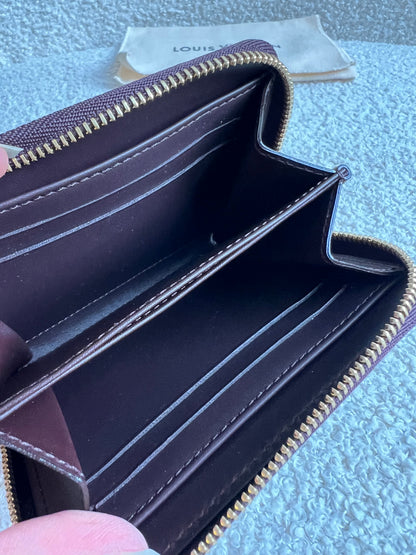 Louis Vuitton Zippy Coin Purse in Amarante Vernis Patent (RRP £420)