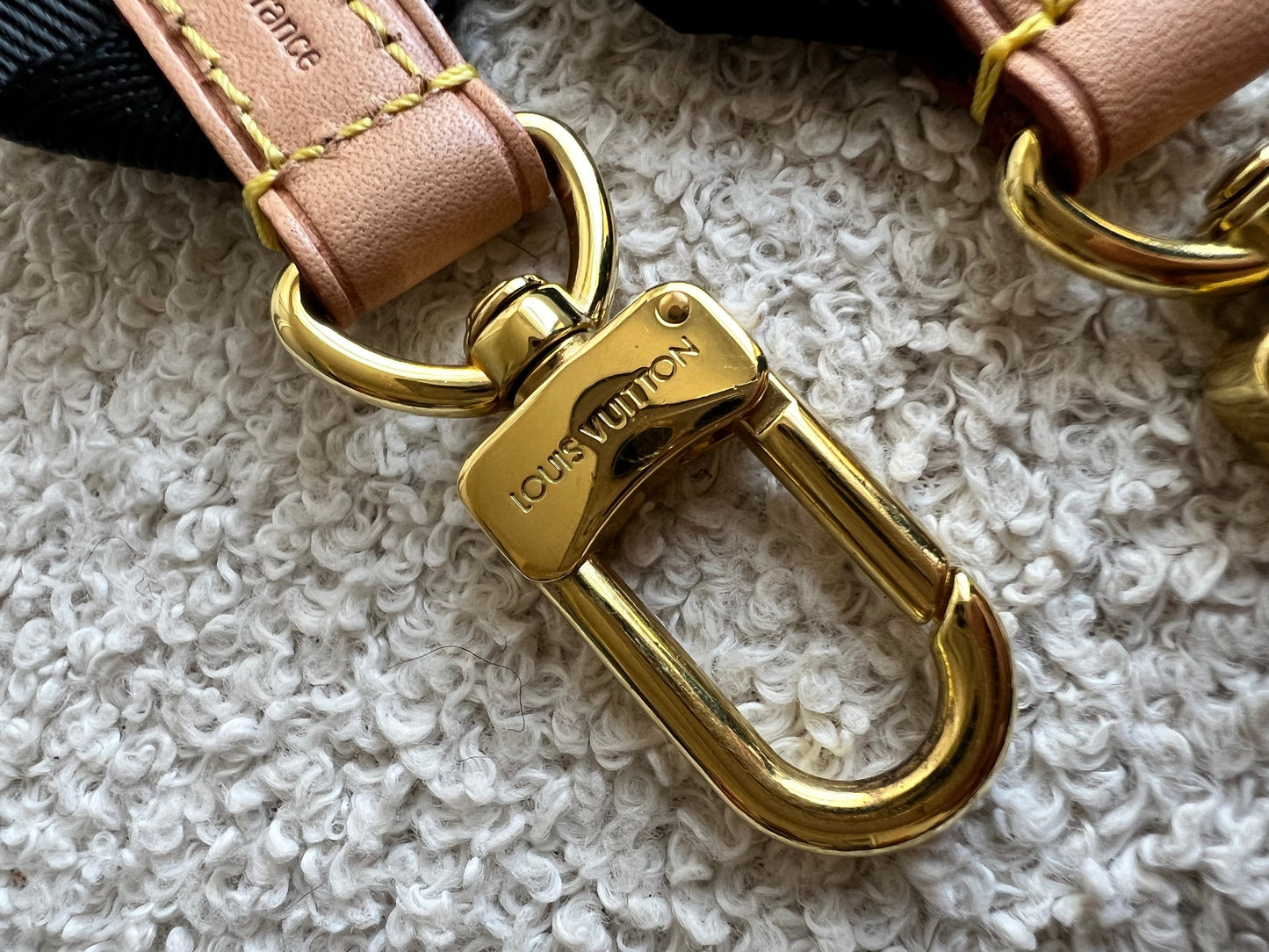 Louis Vuitton Black Canvas Bandouliere Strap