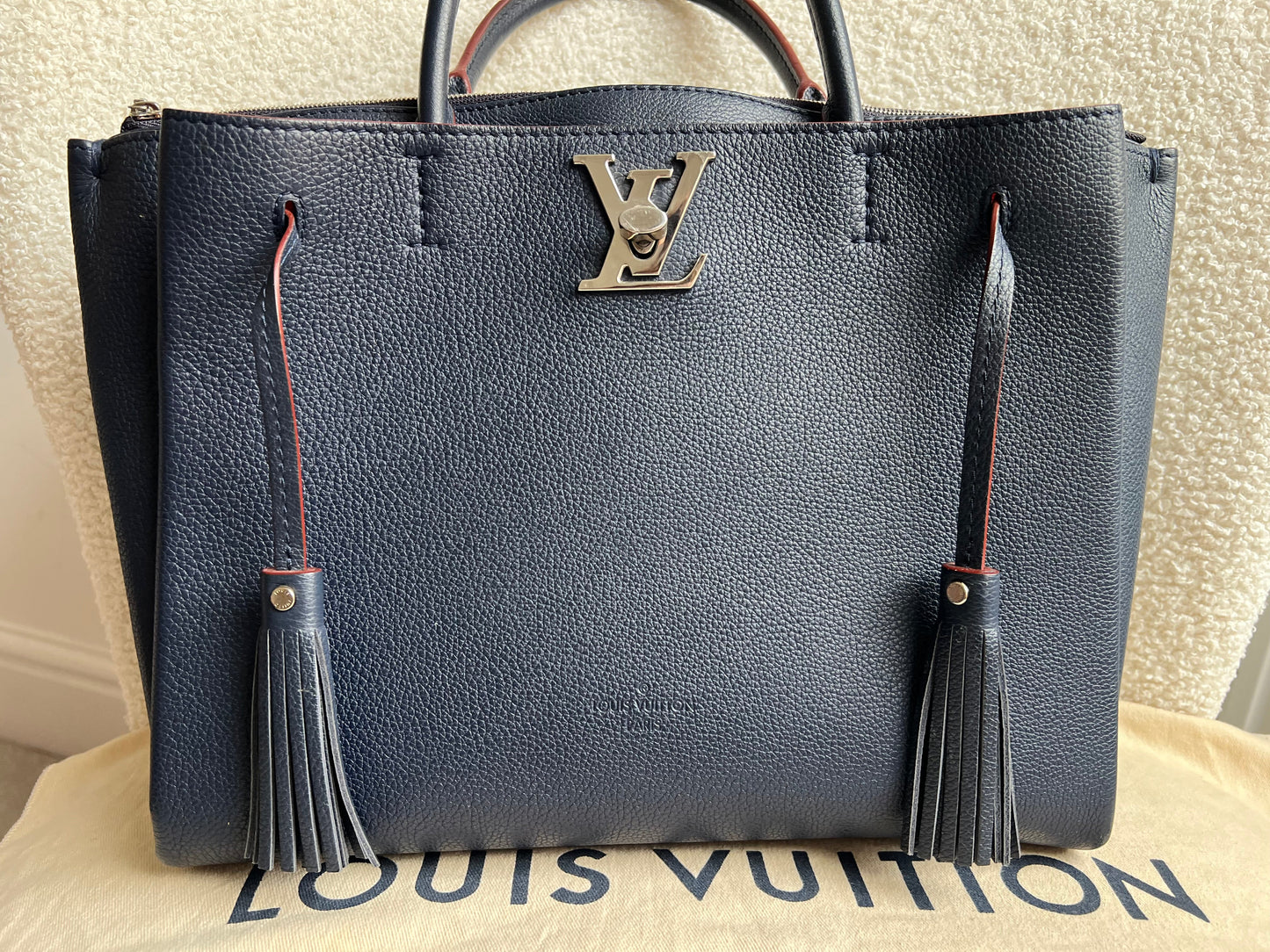 Louis Vuitton Lockmeto Bag in Marine Rouge