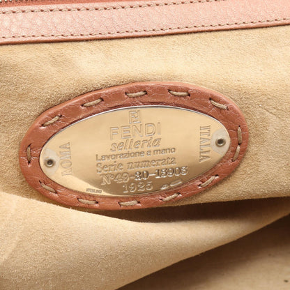 Fendi Baguette Zucca Leather Shoulder Bag