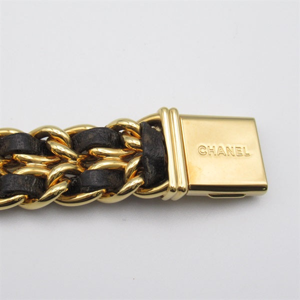 Chanel  CHANEL Premiere L Women's Wrist Watch H0001, Quartz, Gold Plated with Leather Strap, Used - CC Design Metal Other H0001 in Excellent condition