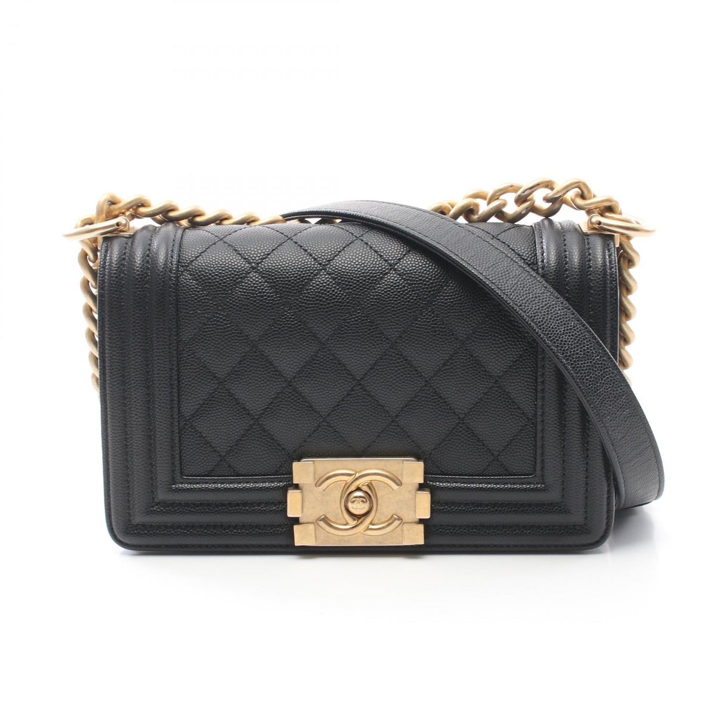 Chanel Boy Caviar Shoulder Bag Style 2