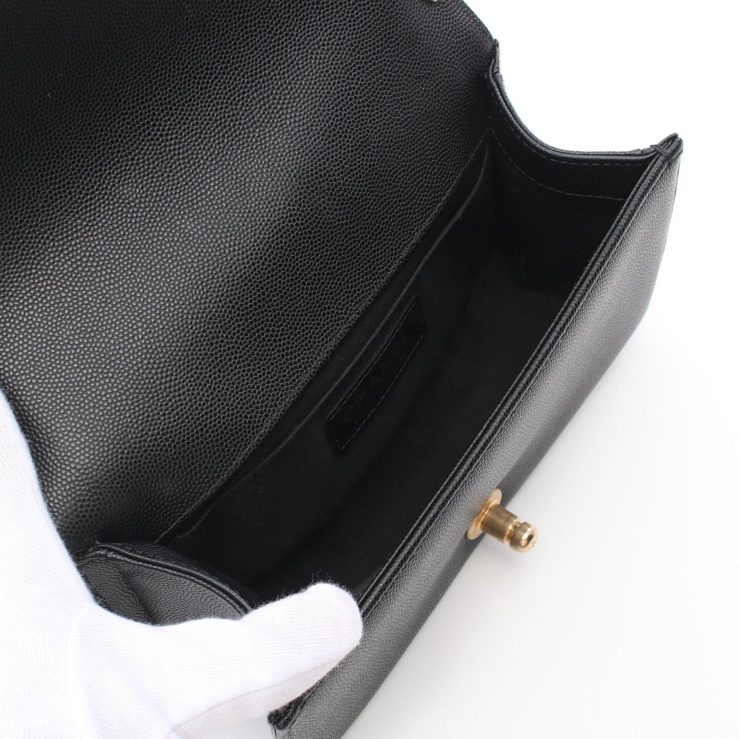 Chanel Boy Caviar Shoulder Bag Style 2