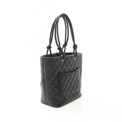 Chanel Cambon Line Leather Patent Leather Tote Bag