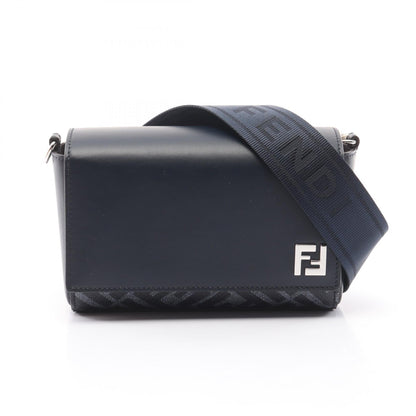 Fendi FF Squared Leather Shoulder Bag