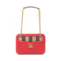 Fendi Calligraphy Leather Shoulder Bag