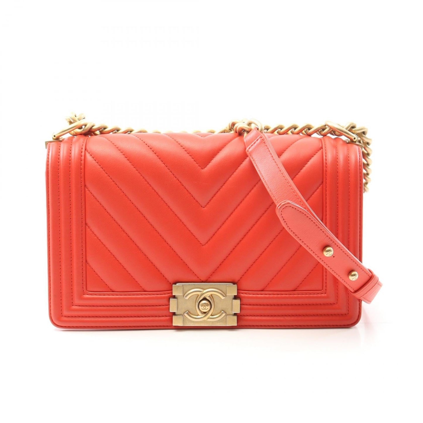 Chanel Boy Lambskin Shoulder Bag
