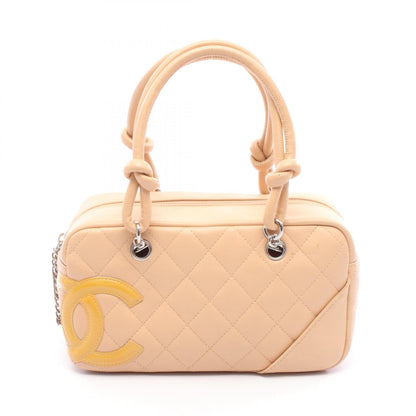 Chanel Cambon Line Mini Bowling Bag Leather Handbag