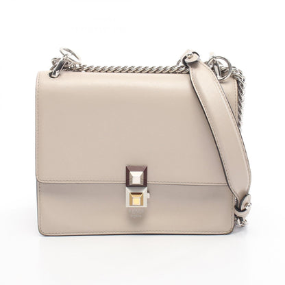 Fendi Mini Kan I Leather Shoulder Bag