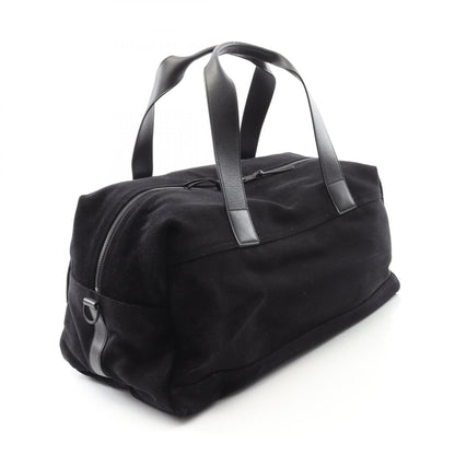 Saint Laurent Paris Nux Leather Fabric Boston Bag