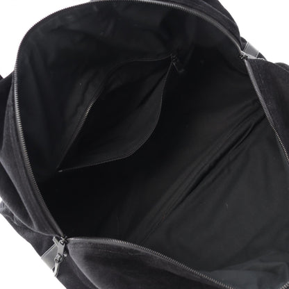 Saint Laurent Paris Nux Leather Fabric Boston Bag