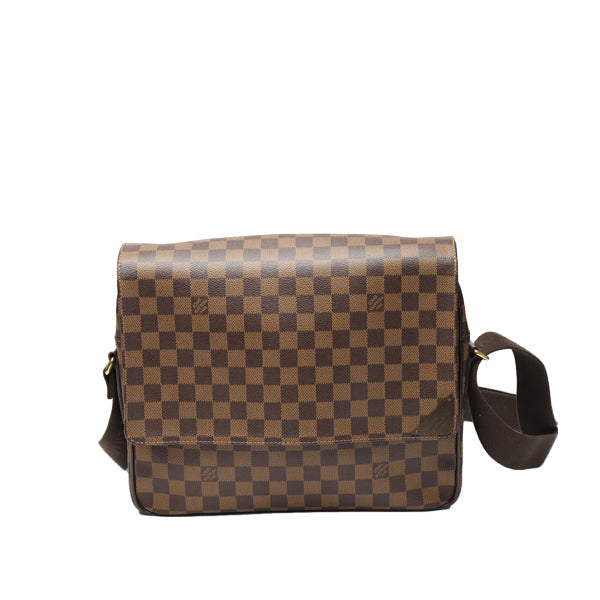 LOUIS VUITTON Shoulder Bag N41149 Damier canvas Brown Crossbody Damier Shelton MM Women Used