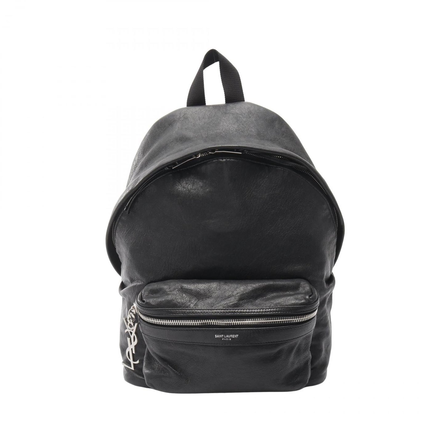 Saint Laurent Paris City Leather Canvas Backpack