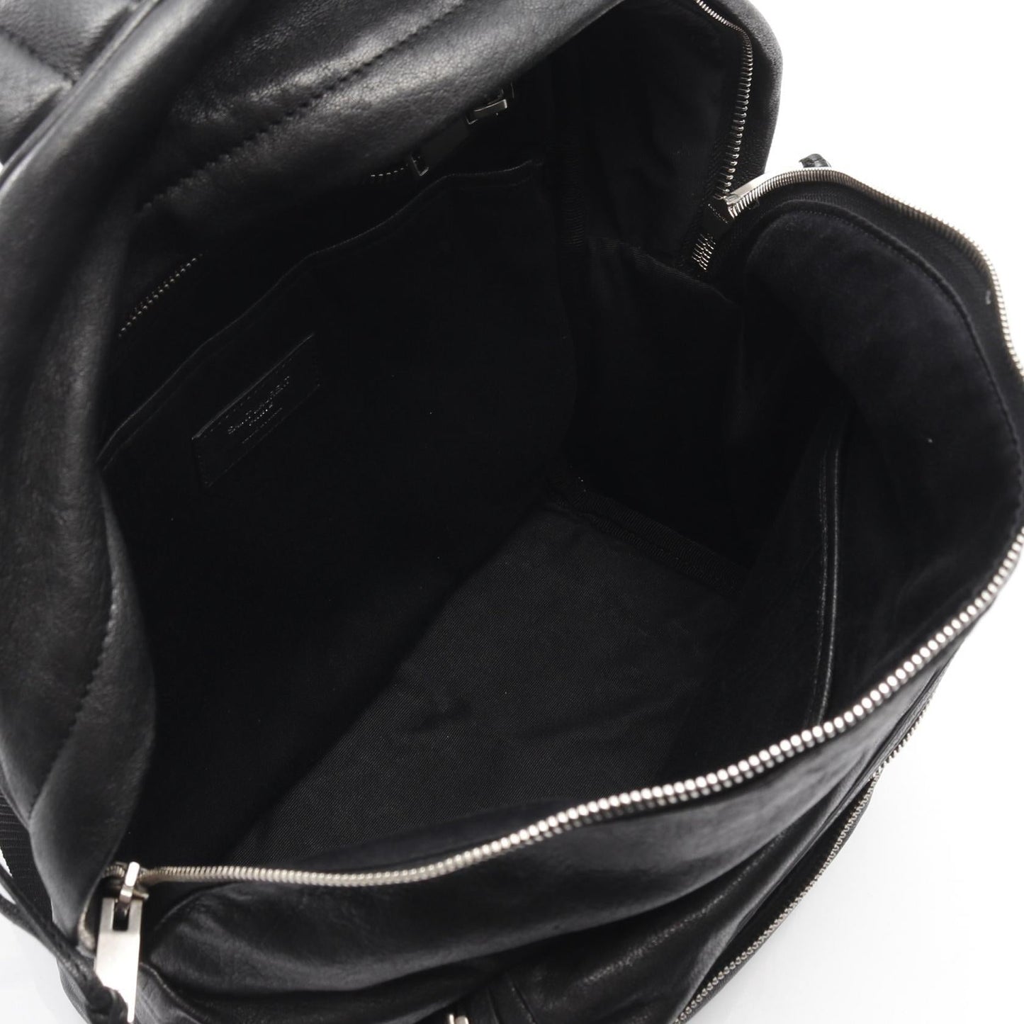 Saint Laurent Paris City Leather Canvas Backpack