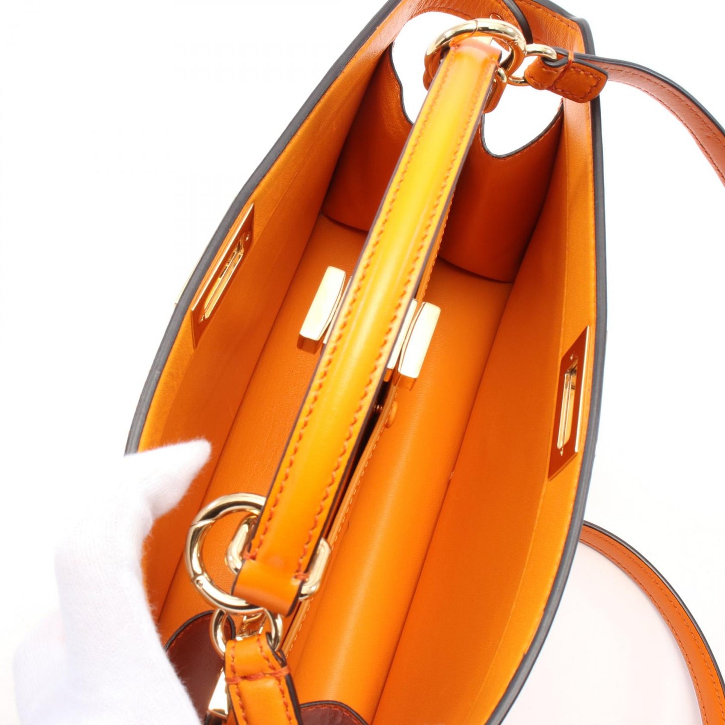 Fendi Mamma Baguette Leather Red Shoulder Bag Style 3