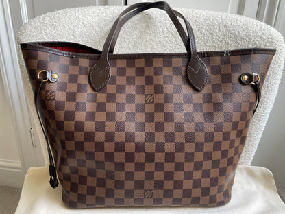Louis Vuitton Neverfull MM Damier Ebene Cherry Interior (RRP £1,430)