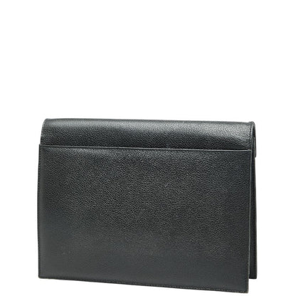 Saint Laurent Leather Red Clutch Style 2