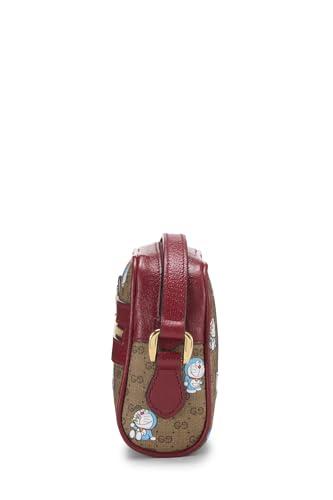 Gucci,  Doraemon x Gucci Coated Canvas Crossbody Bag, Red