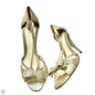 Sandals Luxury Designer By Fendi In Gold, Size: 10
