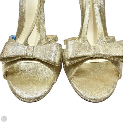 Sandals Luxury Designer By Fendi In Gold, Size: 10