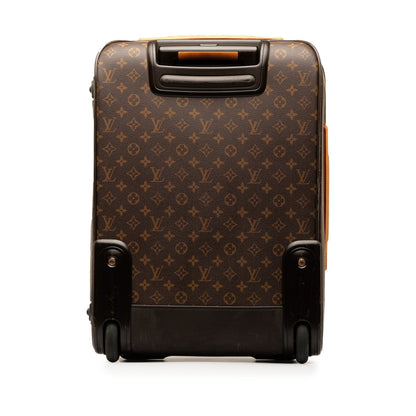 Brown Louis Vuitton Monogram Pegase 55 Travel Bag