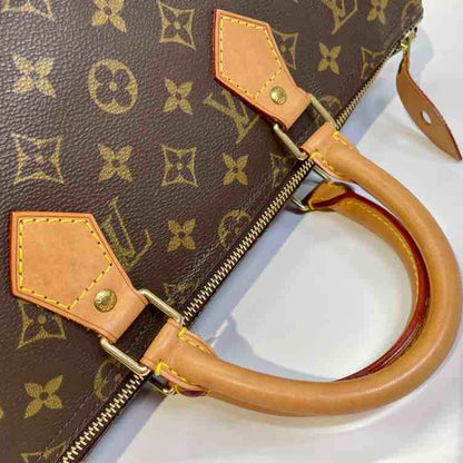 Louis Vuitton Monogram Speedy 35 Handbag, Brown, Coated Canvas