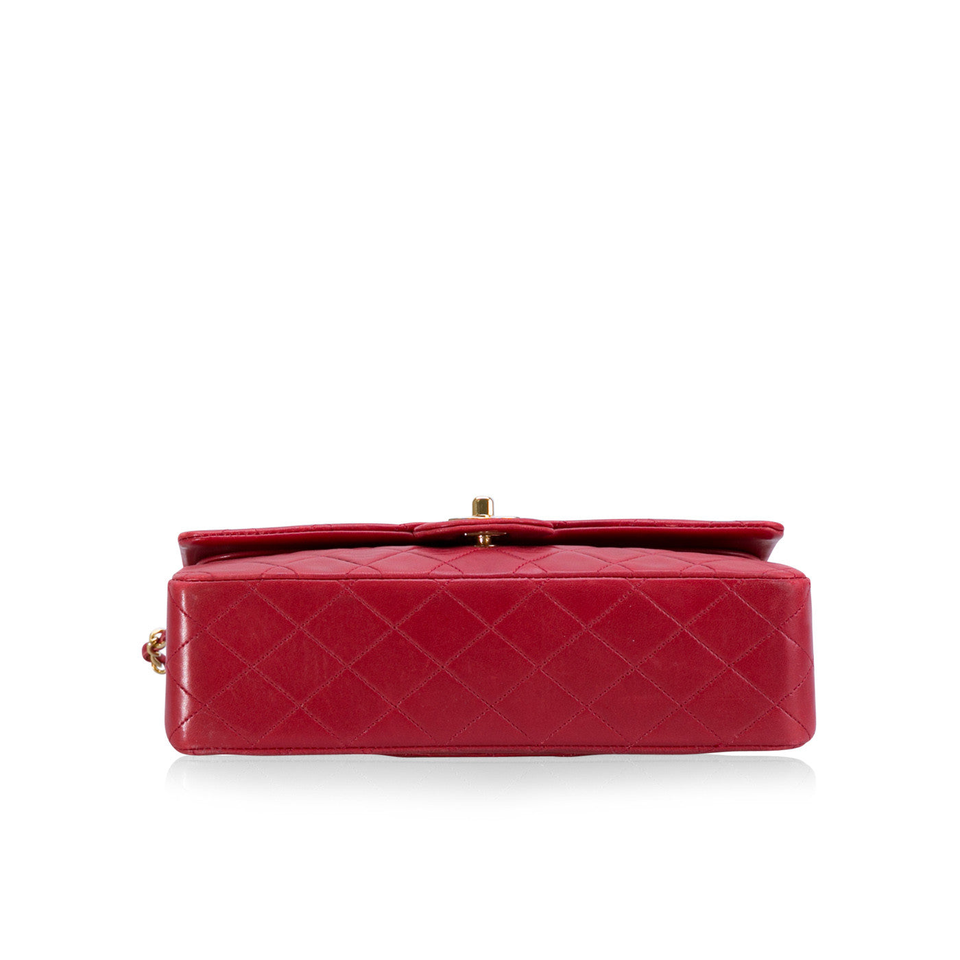 Chanel 2 55 Leather Gold Shoulder Bag