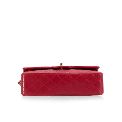 Chanel 2 55 Leather Gold Shoulder Bag