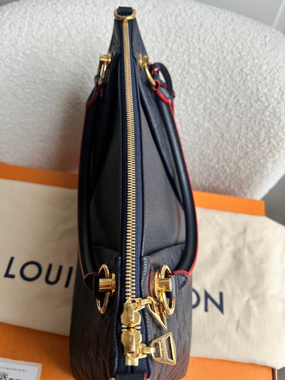 Louis Vuitton V Tote MM Navy Empreinte (RRP £2,390)