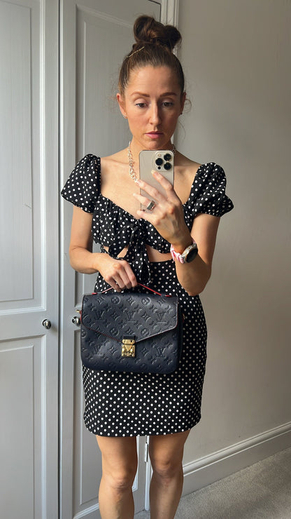 Louis Vuitton Pochette Metis Marine Rouge Empreinte (RRP £2,200)