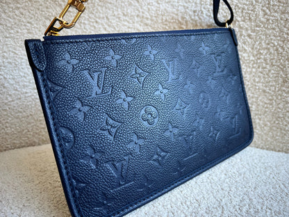 Louis Vuitton Pouch (from Carryall) Navy Empreinte