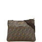 Fendi Zucca Pvc Leather Shoulder Bag
