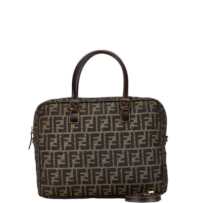 Fendi Zucca Canvas Leather 2Way Bag