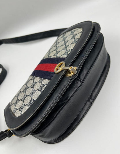 Vintage Gucci Canvas Crossbody Bag