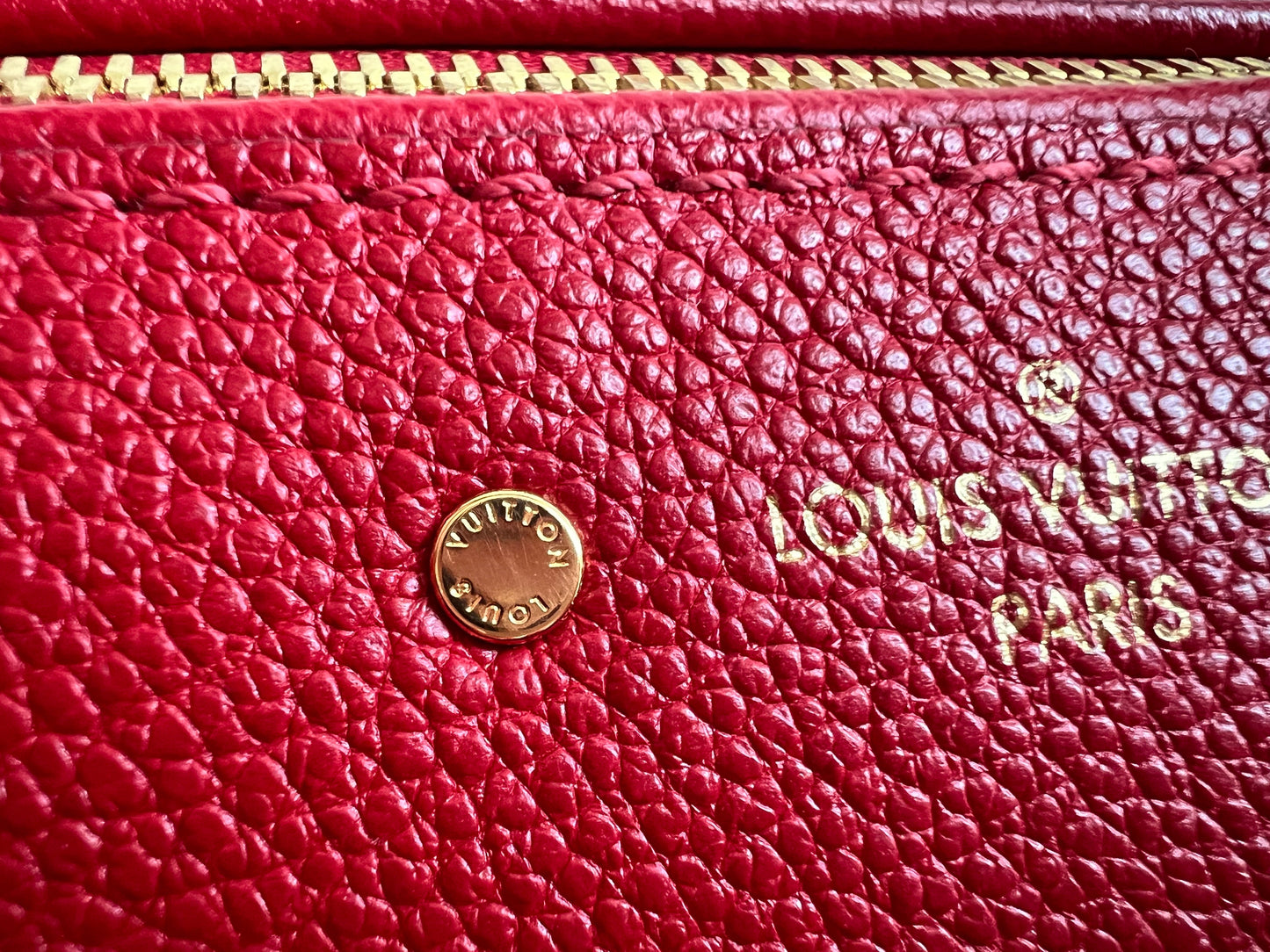 Louis Vuitton Speedy 25 Red Empreinte (RRP £1,840)