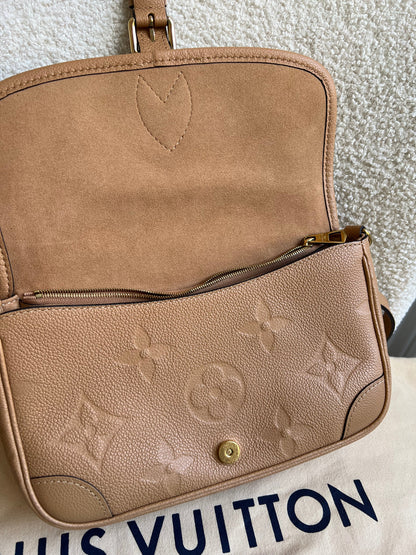 Louis Vuitton Diane Satchel Sand Empreinte (RRP £2,120)