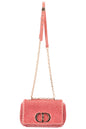 Christian Dior Beaded Caro Bag Coral