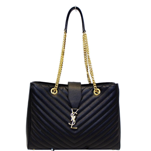 Saint Laurent Monogram Matelassé Black Tote Bag